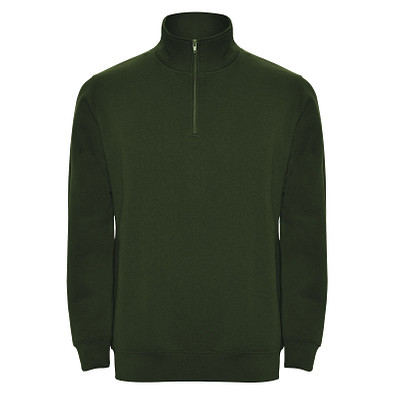 Aneto Pullover mit Viertelreißverschluss, dunkelgrün, L
