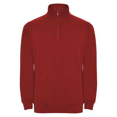 Aneto Pullover mit Viertelreißverschluss, rot, M