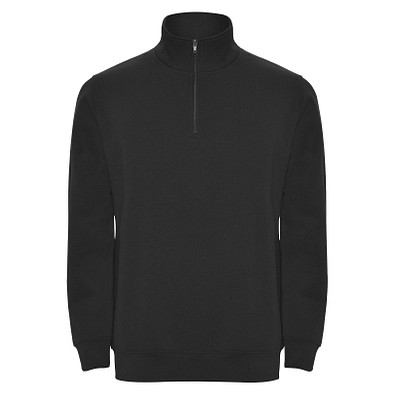 Aneto Pullover mit Viertelreißverschluss, schwarz, 3XL