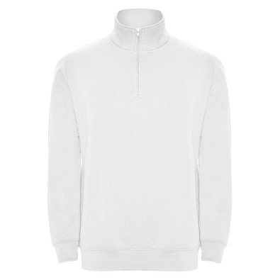 Aneto Pullover mit Viertelreißverschluss, weiss, M