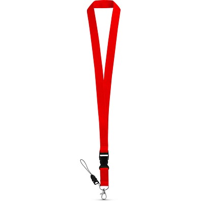 ANQUETIL. Lanyard aus Polyester, Rot