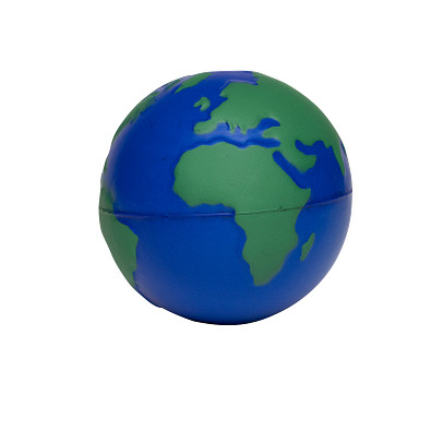 Anti-Stress-Figur Erdkugel, blau/grün