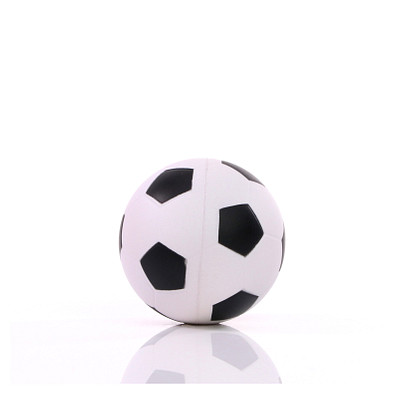 Anti-Stress-Figur Fußball, weiß/schwarz