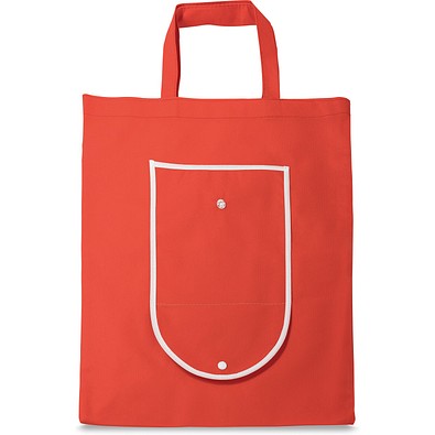 ARLON. Faltbare Einkaufstasche aus Non-woven (80 g/m²), Rot