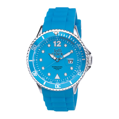 lolliclock Armbanduhr Chrome Date, hellblau lolliclock Armbanduhr Chrome Date, hellblau