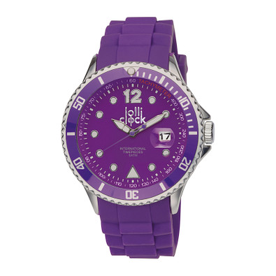 lolliclock Armbanduhr Chrome Date, lila lolliclock Armbanduhr Chrome Date, lila