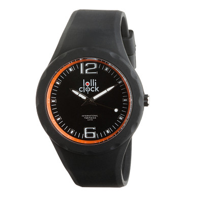 lolliclock Armbanduhr Fresh, schwarz/orange lolliclock Armbanduhr Fresh, schwarz/orange