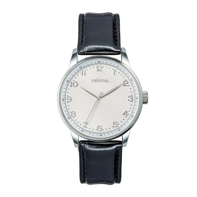 retime® Armbanduhr Budget XXVII, schwarz/weiß retime® Armbanduhr Budget XXVII, schwarz/weiß