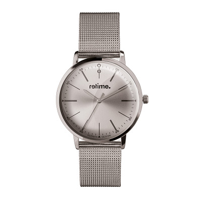 retime® Armbanduhr Classic, silber retime® Armbanduhr Classic, silber