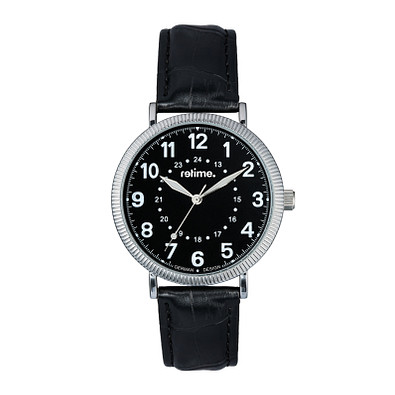 retime® Armbanduhr Classic XX, schwarz/silber retime® Armbanduhr Classic XX, schwarz/silber