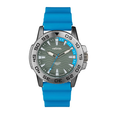 retime® Armbanduhr Sport, hellblau/silber retime® Armbanduhr Sport, hellblau/silber