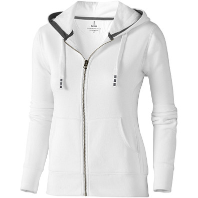 ELEVATE Damen Kapuzensweatjacke Arora, weiß, S ELEVATE Damen Kapuzensweatjacke Arora, weiß, S