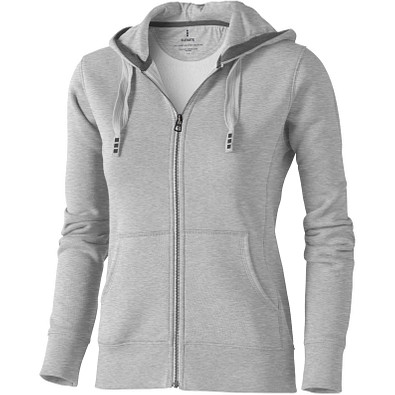 ELEVATE Damen Kapuzensweatjacke Arora, grau meliert, L ELEVATE Damen Kapuzensweatjacke Arora, grau meliert, L