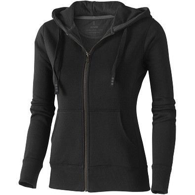 ELEVATE Damen Kapuzensweatjacke Arora, schwarz, XL ELEVATE Damen Kapuzensweatjacke Arora, schwarz, XL