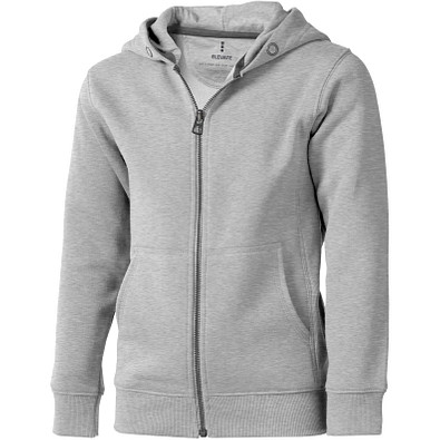 ELEVATE Kinder Kapuzensweatjacke Arora, grau meliert, 104 ELEVATE Kinder Kapuzensweatjacke Arora, grau meliert, 104