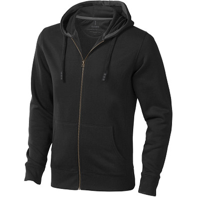 ELEVATE Herren Kapuzensweatjacke Arora, schwarz, XS
