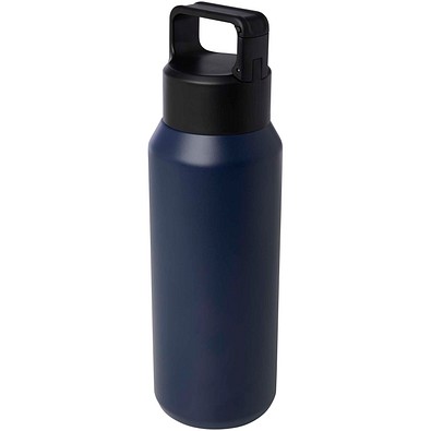 Astra 600 ml RCS-zertifizierte, kohlensäure geeignete Kupfer-Vakuum Isolierflasche aus recyceltem Edelstahl, navy