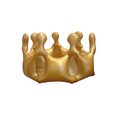 Aufblasbare Krone "Corona", gold Aufblasbare Krone "Corona", gold
