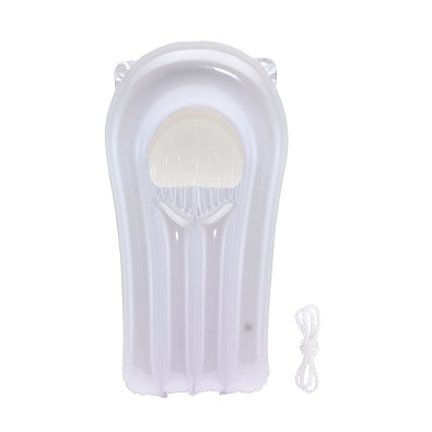 Aufblasbare Mini-Luftmatratze SPLASH, weiß