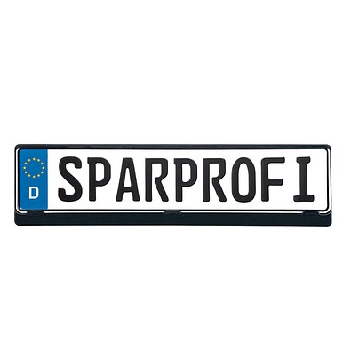 Autokennzeichenhalter Clever 3, schwarz neutral