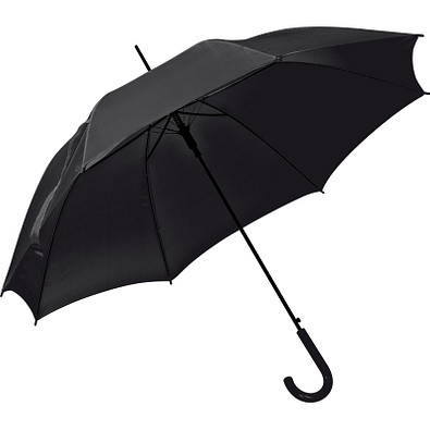 Automatikschirm aus Polyester, schwarz Automatikschirm aus Polyester, schwarz