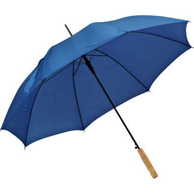 Automatikstockschirm aus Polyester, blau Automatikstockschirm aus Polyester, blau