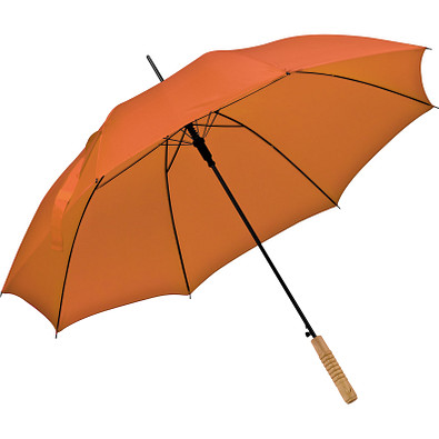 Automatikstockschirm aus Polyester, orange Automatikstockschirm aus Polyester, orange