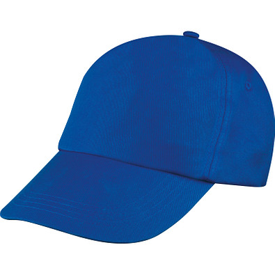 AZO-freie 5 Panel Baumwoll-Baseball-Cap, blau