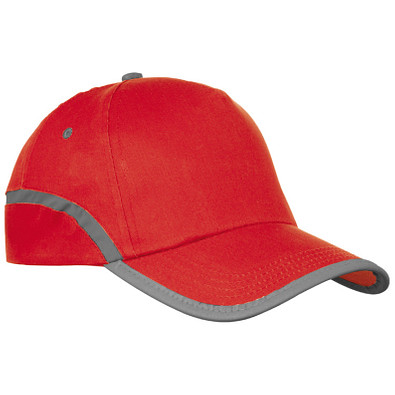 AZO-freie 5-Panel Baumwoll-Baseballcap, rot AZO-freie 5-Panel Baumwoll-Baseballcap, rot