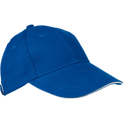 AZO-freie 6 Panel Sandwich-Baseball-Cap, blau AZO-freie 6 Panel Sandwich-Baseball-Cap, blau