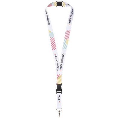 Balta Sublimation Lanyard mit Schnapp- und Sicherheitsverschluss, schwarz, 10mm