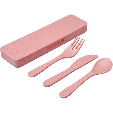 Bamberg Besteckset aus Bambusfaser, Light pink Bamberg Besteckset aus Bambusfaser, Light pink