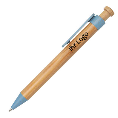 Bambus-Kugelschreiber Toyama, blau Bambus-Kugelschreiber Toyama, blau
