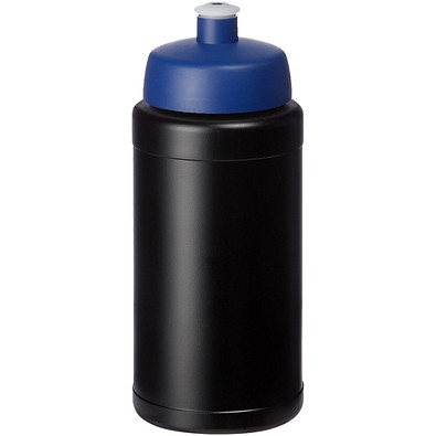 Baseline® Plus 500 ml Flasche mit Sportdeckel, schwarz/blau