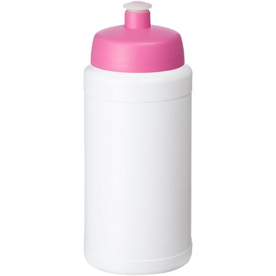 Baseline® Plus 500 ml Flasche mit Sportdeckel, weiß/rosa