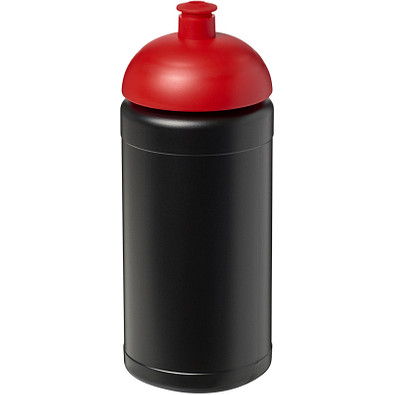 Baseline® Plus 500 ml Sportflasche mit Stülpdeckel, schwarz,rot Baseline® Plus 500 ml Sportflasche mit Stülpdeckel, schwarz,rot
