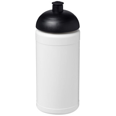 Baseline® Plus 500 ml Sportflasche mit Stülpdeckel, weiss,schwarz Baseline® Plus 500 ml Sportflasche mit Stülpdeckel, weiss,schwarz