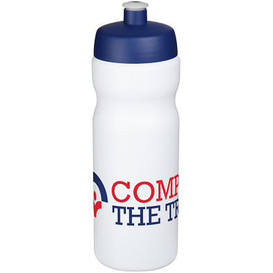 Baseline® Plus 650 ml Sportflasche, blau, weiß