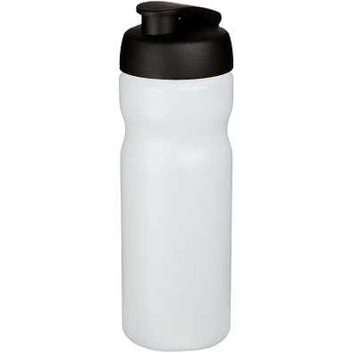Baseline Plus Sportflasche mit Klappdeckel, 650 ml, transparent,schwarz Baseline Plus Sportflasche mit Klappdeckel, 650 ml, transparent,schwarz