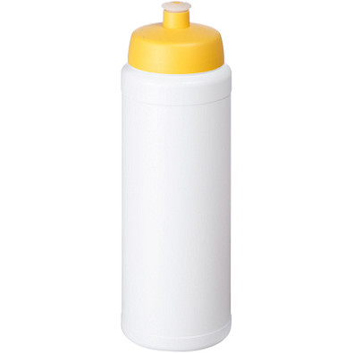 Baseline Plus Flasche mit Sportdeckel, 750 ml, weiss,gelb Baseline Plus Flasche mit Sportdeckel, 750 ml, weiss,gelb
