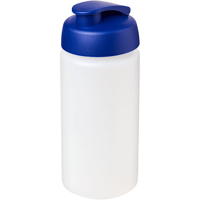 Baseline Plus grip Sportflasche mit Klappdeckel, 500 ml, transparent,blau Baseline Plus grip Sportflasche mit Klappdeckel, 500 ml, transparent,blau