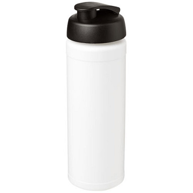Baseline® Plus grip 750 ml Sportflasche mit Klappdeckel, weiss,schwarz Baseline® Plus grip 750 ml Sportflasche mit Klappdeckel, weiss,schwarz