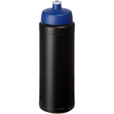 Baseline® Plus grip 750 ml Sportflasche mit Sportdeckel, schwarz/blau