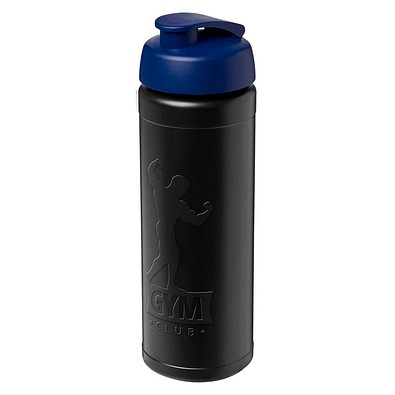 Baseline Rise 750 ml Sportflasche mit Klappdeckel, schwarz / blau