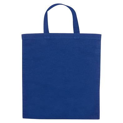 Einkaufstasche Baumwolle, kurze Henkel, navyblau