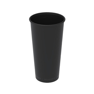 Kaffeebecher ToGo, 400 ml, schlichtes schwarz