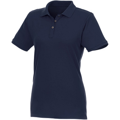 ELEVATE Damen Kurzarm Poloshirt Beryl aus Bio-Recyclingmaterial, dunkelblau, XL ELEVATE Damen Kurzarm Poloshirt Beryl aus Bio-Recyclingmaterial, dunkelblau, XL