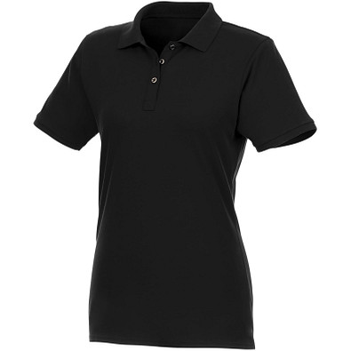ELEVATE Damen Kurzarm Poloshirt Beryl aus Bio-Recyclingmaterial, schwarz, XXL ELEVATE Damen Kurzarm Poloshirt Beryl aus Bio-Recyclingmaterial, schwarz, XXL