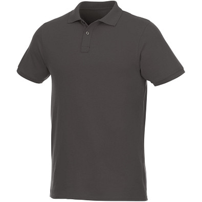 ELEVATE Herren Kurzarm Poloshirt Beryl aus Bio-Recyclingmaterial, grau, L