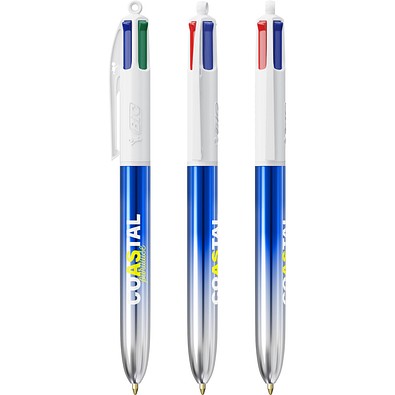 BIC® 4 Colours® Bicolor Blau/Silber
